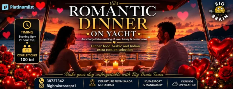 Romantic Dinner on Yacht
